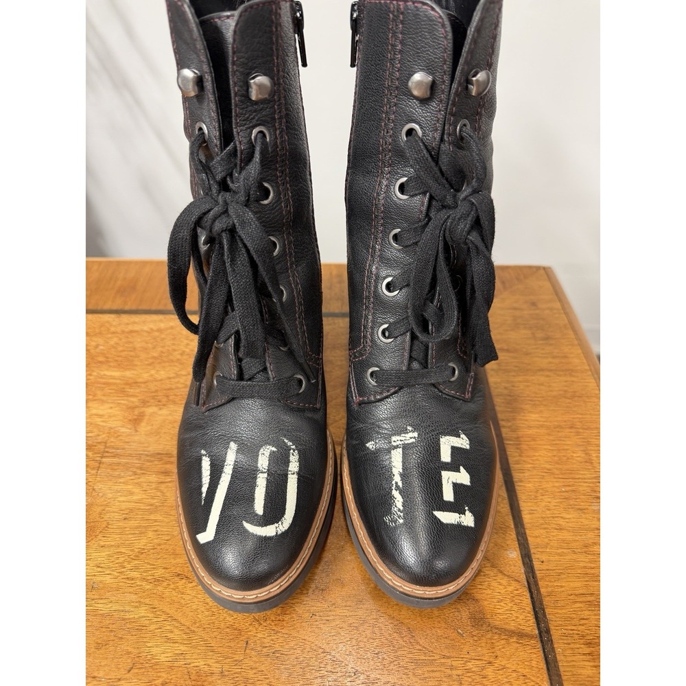 Limited Edition Naturalizer W/ The Outrage Women's Callie 8 Black Leather Boots